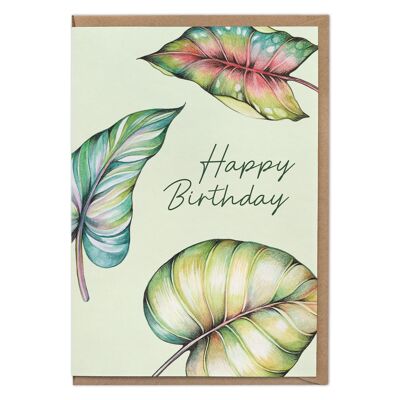 Folding Card - Leaves