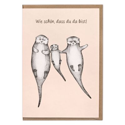 Folding Card – The Otters