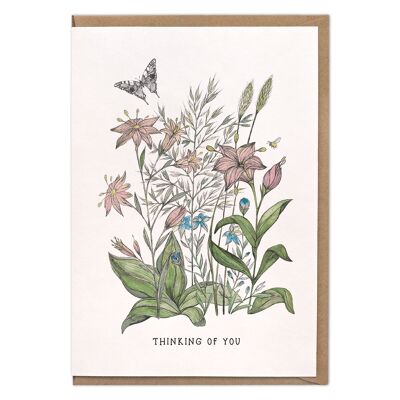 Folding Card - Spring Flowers