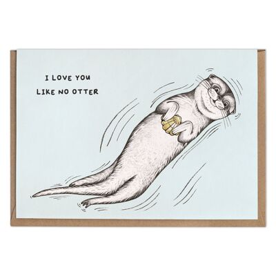 Folding Card – Otter