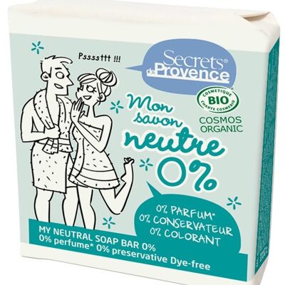 Jabón certificado orgánico Neutro 0% pieles sensibles y reactivas - papel