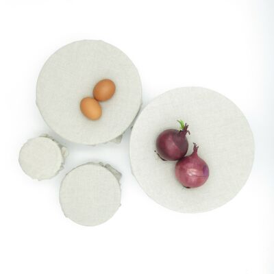 Organic linen bowl cover / food cover