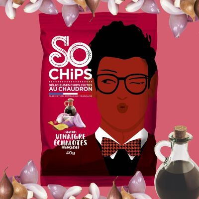 Chips Vinaigre échalotes 40g Label Qualité Artisan