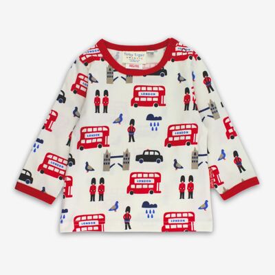 T-shirt a maniche lunghe con stampa Organic London