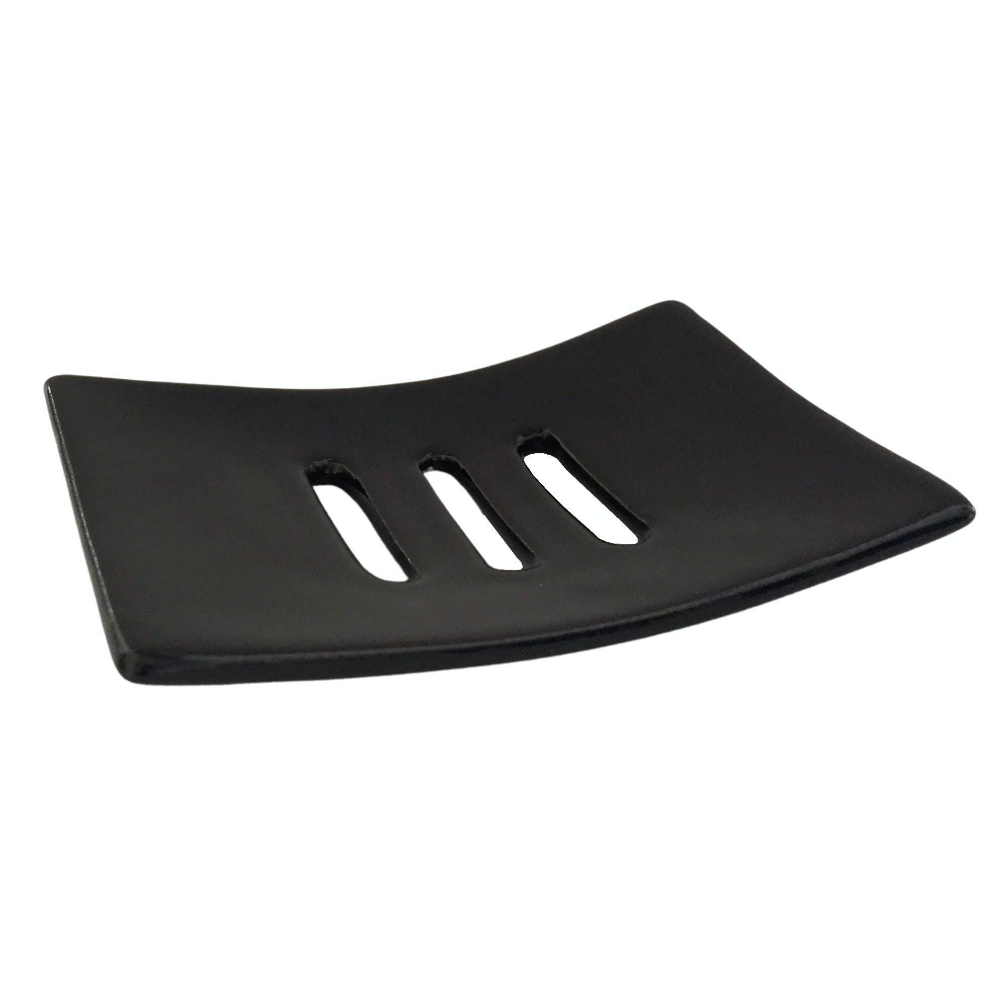 Porte-savon en céramique fait main Aperi - noir