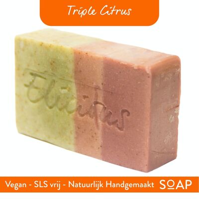 Handmade Natural Soap Triple Citrus 100g