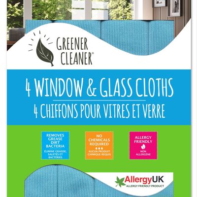4 Window & Glass Cloths