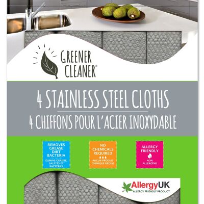 4 Stainless Steel Cloths
