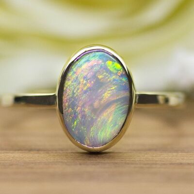 Bague Opale White Cliffs