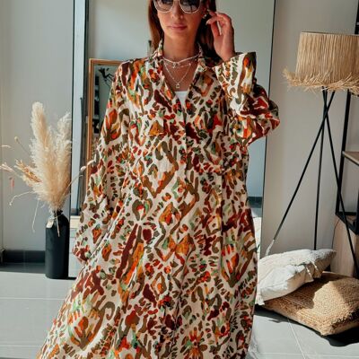 Printed Viscose Flowing Tunic with Pockets – Summer Special