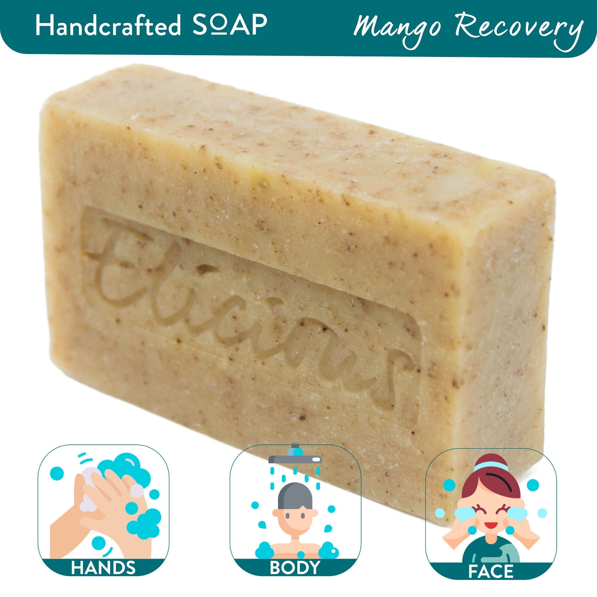 Sapone Naturale Fatto A Mano Mango Recovery 100g