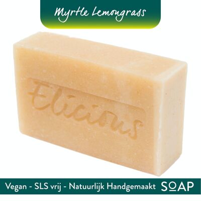 Handmade Natural Soap Myrtle Lemongrass 100g