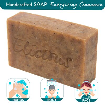 Savon Naturel Artisanal Énergisant Cannelle 100g
