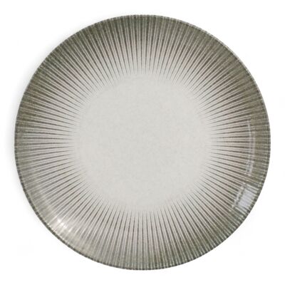 Plato llano de porcelana - Serie Sark, azul - 25 cm de diámetro