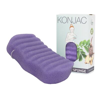 Natürlicher Konjak-Badeschwamm Lavendel - beruhigend