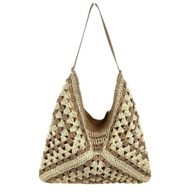 Bolso de Hombro en Ganchillo y Algodón. Promoción
