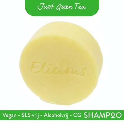 Natürliches Shampoo-Stück Just Green Tea 90 g – CG-freundlich