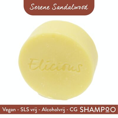 Natürliches Shampoo-Stück Serene Sandelholz 90 g – CG-freundlich