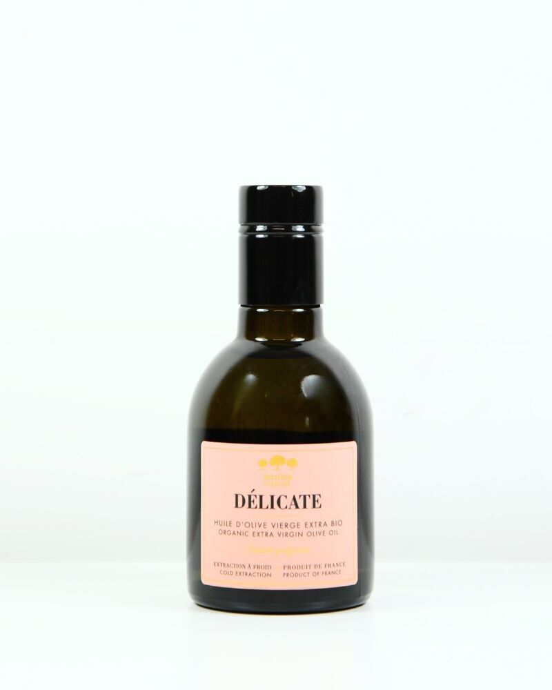 Organic Extra Virgin Olive Oil from France - Delicate - Ripe Fruity - 25cl bottle