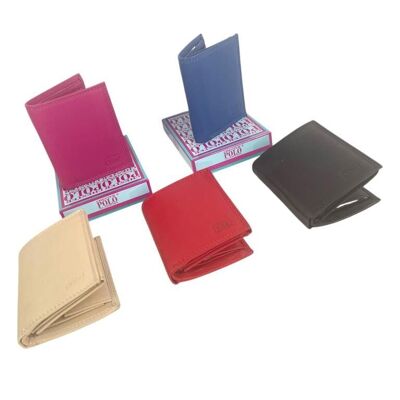 Cartera Piel con Caja y 2 Compartimentos para Billetes