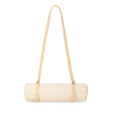 Nosy herringbone white beach mat - THE NICE FLEET