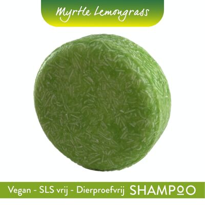 Shampoing solide naturel Myrte Citronnelle 58g - Cheveux normaux à gras