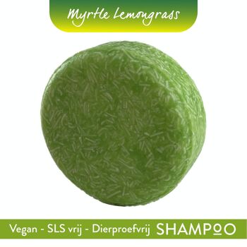 Shampoing solide naturel Myrte Citronnelle 58g - Cheveux normaux à gras 1