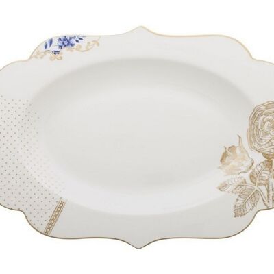 Royal White oval serving dish - 40cm