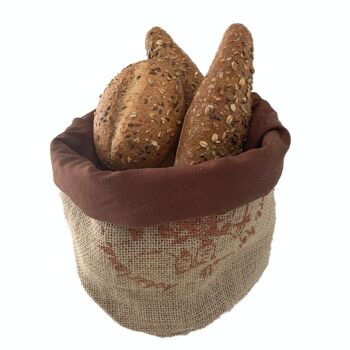 Sac à pommes de terre et sac à pain en jute Boerenland avec doublure en coton bio GOTS, zéro déchet 3