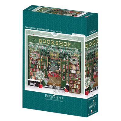 1000 Piece Square Puzzle - Christmas Bookshop
