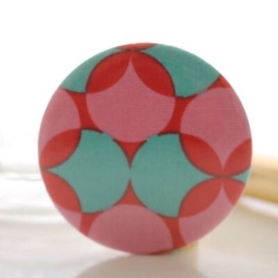 Espejo de bolsillo rojo retro Bella