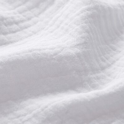 DRAP HOUSSE double gaze blanc 70x140cm