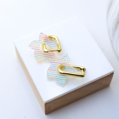 Flora Rainbow Interchangeable Hoop Earrings