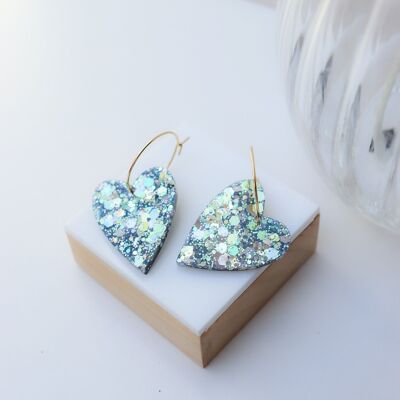 Holographic Green Mimi Earrings