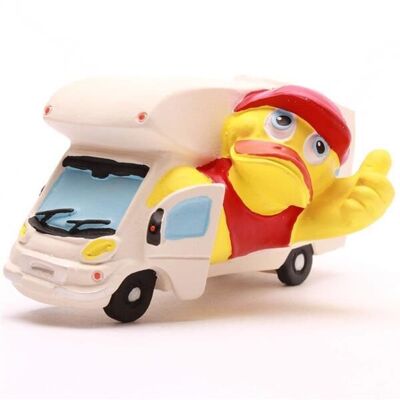 Camping-car avec canard en caoutchouc