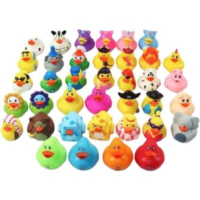Mini rubber ducks - set of 38 - rubber ducks