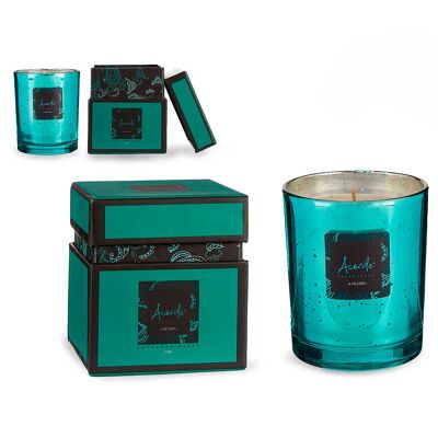 Candela profumata in barattolo con scatola, profumo di oceano.200 ml, 42h Colore: Verde