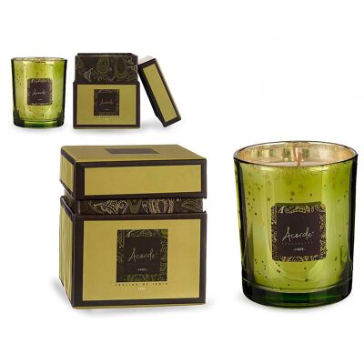 Bougie parfumée dans un pot avec boîte, parfum thé vert citron.200 ml, 42h Couleur : Vert