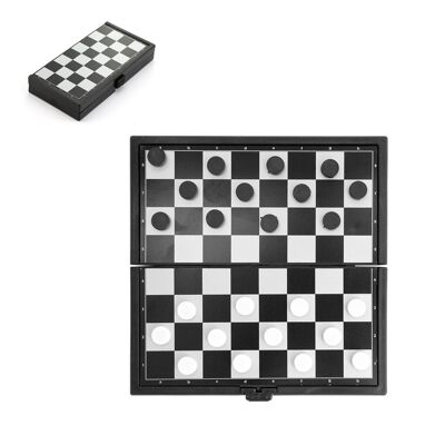Diamond Checkers board game.Color: Black