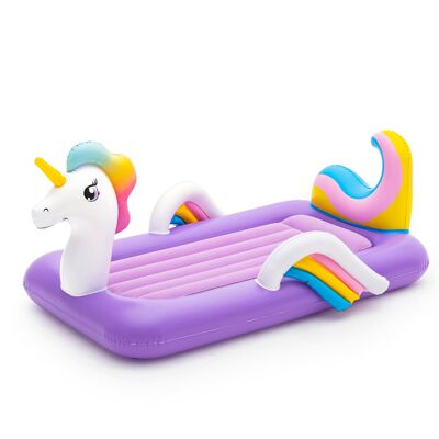 UP, IN & OVER. CAMA DE AIRE INFANTIL UNICORNIO 196 X 104 X 84 CM Color:Morado