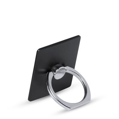 Soporte de anilla adhesivo para smartphone. Color:Negro