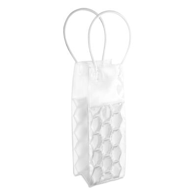 Raycon cooler bag with reinforced handles.Color: White