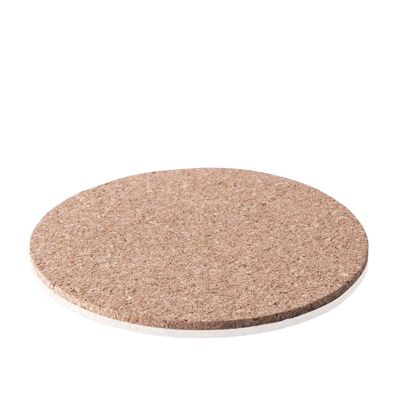 Brunex, sottobicchieri in sughero naturale.Colore: Beige