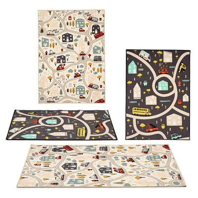 Tappeto circolare per bambini 100x140cm. Disegni casuali.Colore: casuale