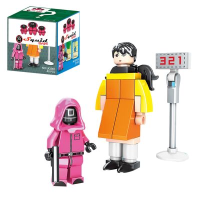Blocs de construction Squid LK1 40 pièces compatibles. Gardien carré et poupée géante.