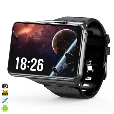 Smartwatch Phone S999 4G panorámica con SO Android 9.0, Quad Core, Wifi, GPS. Cámara incorporada. 4GB + 64GB de memoria. Color:Negro