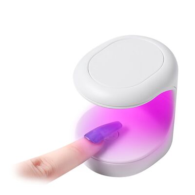 USB UV Ultraviolet Nail Dryer Lamp. For special semi-permanent enamels, acrylic, etc.Color: White