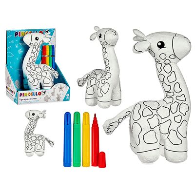Peluche a forma di giraffa da dipingere