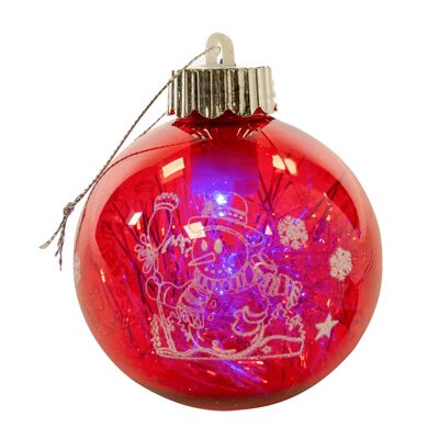 Hanging ball with multicoloured LED light