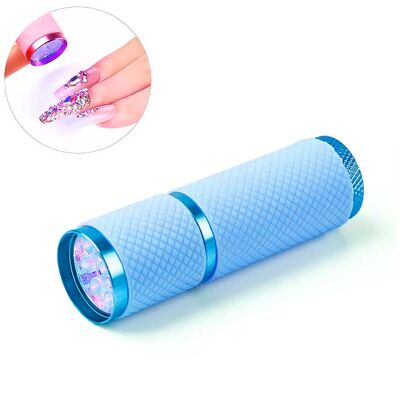 Lampada portatile per la polimerizzazione delle unghie, con 9 lampadine LED.
